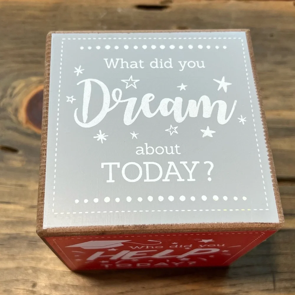 Inspirational Dice Block Graduation Gift‎ Home Office Desk Decor 3.75